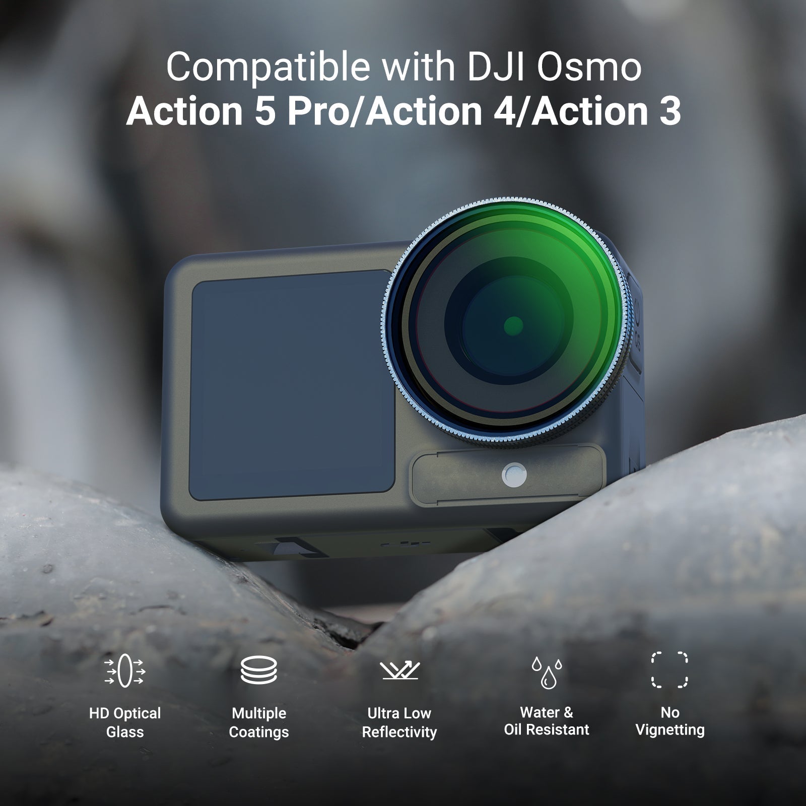 NEEWER UV/CPL Filter For DJI Osmo Action 5 Pro/4/3