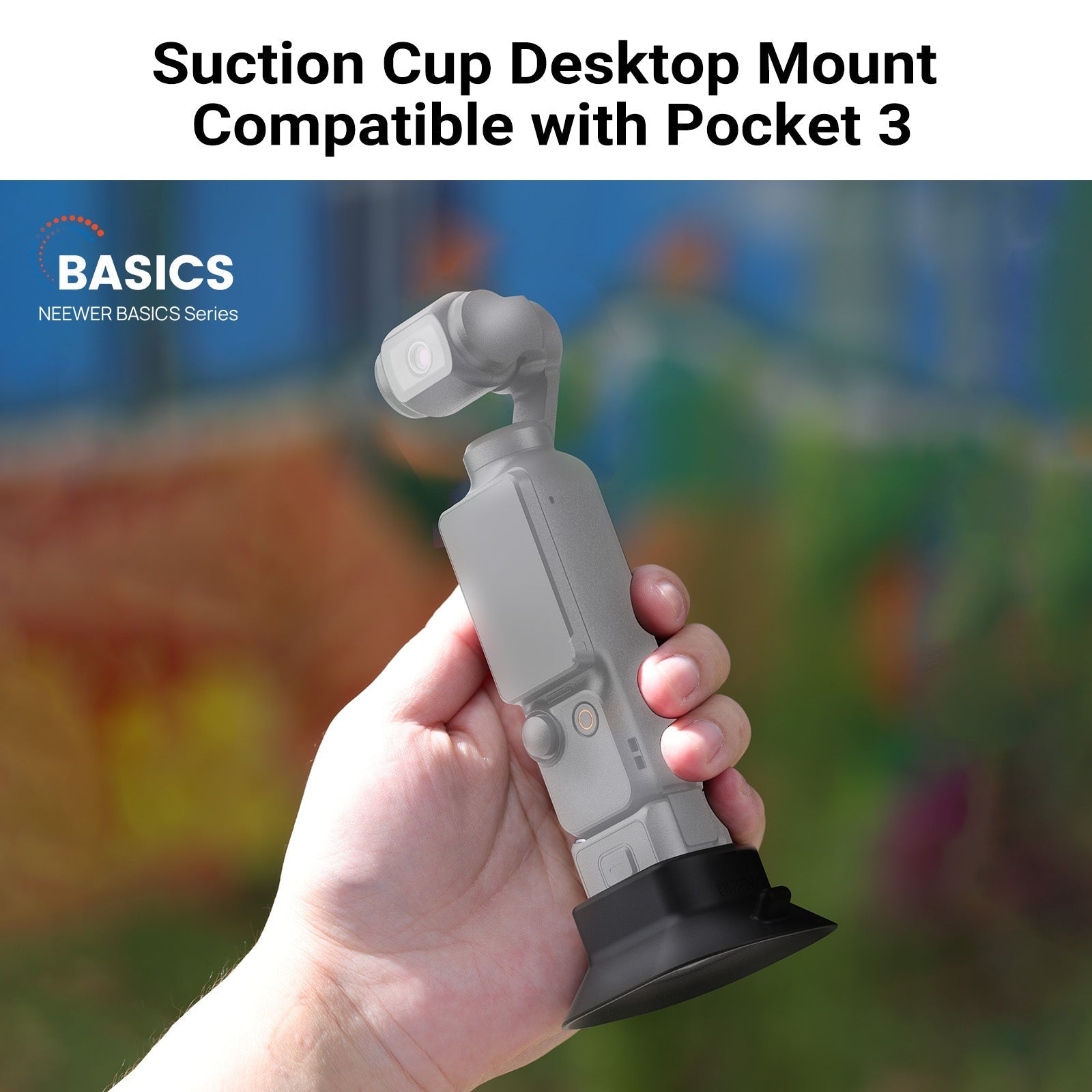 NEEWER BASICS AC023 Suction Cup Desktop Mount for DJI Osmo Pocket 3