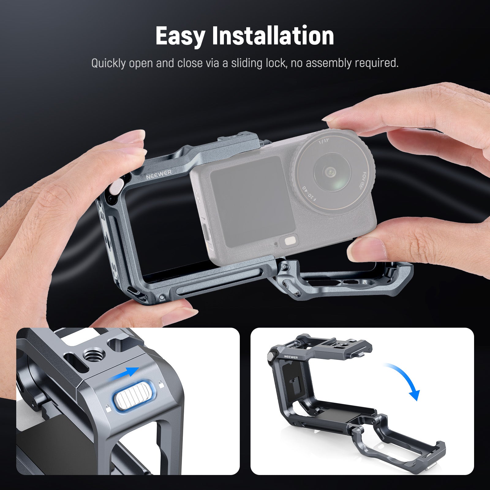 NEEWER AC049 Action Camera Cage For DJI Osmo Action 6