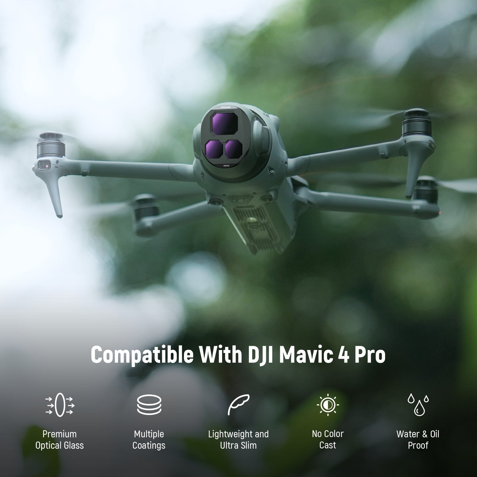 NEEWER CPL + ND Filter Set For DJI Mavic 4 Pro Drone