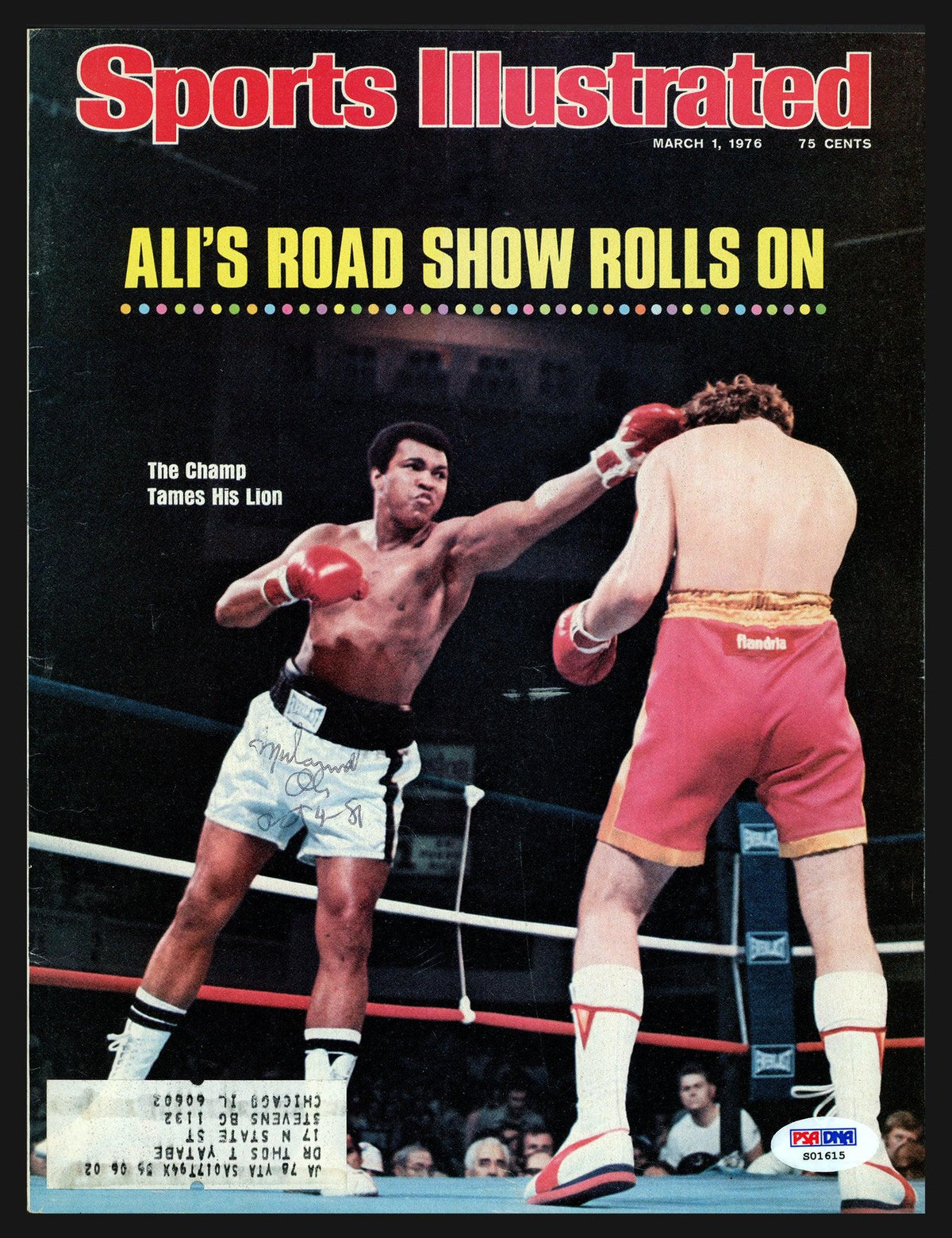 Muhammad Ali Autographed Sports Illustrated Magazine Cover "Oct 4-81" PSA/DNA #S01615