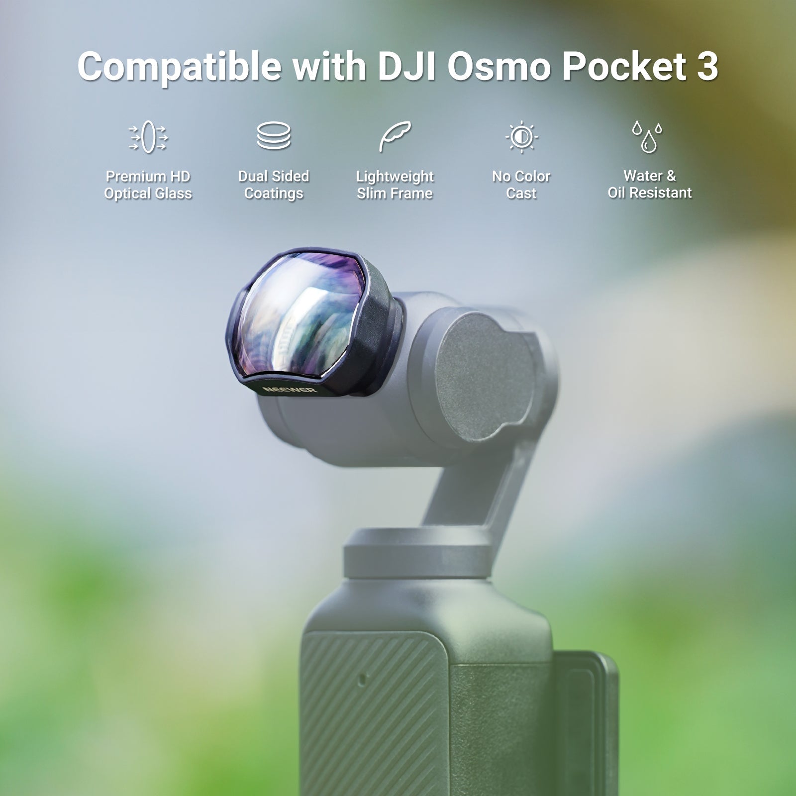 NEEWER LS-84 2X Teleconverter Lens For DJI Osmo Pocket 3 / Pocket 4 & Xtra Muse