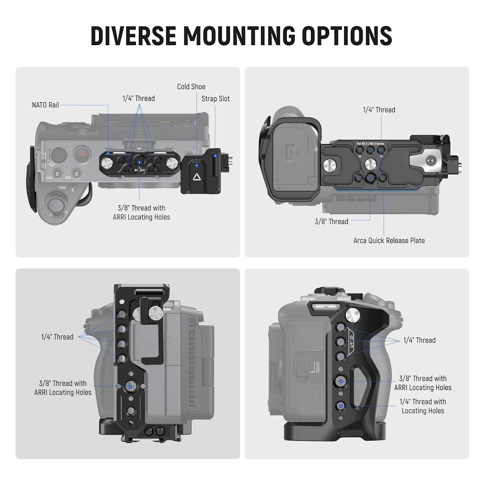 NEEWER CA011/CA024 Camera Cage For Sony FX3/FX30