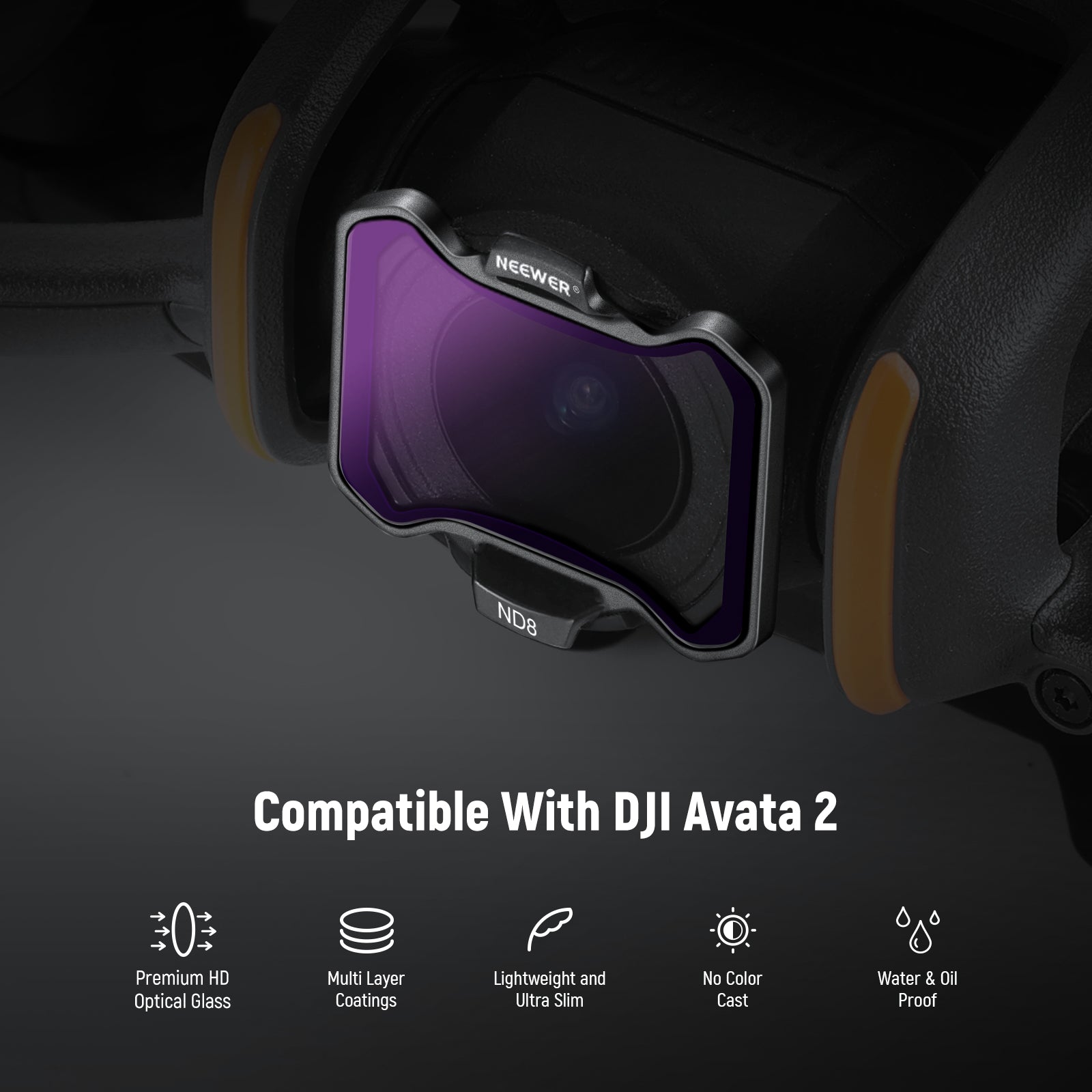 NEEWER 4-Pack Filter Set for DJI Avata 2