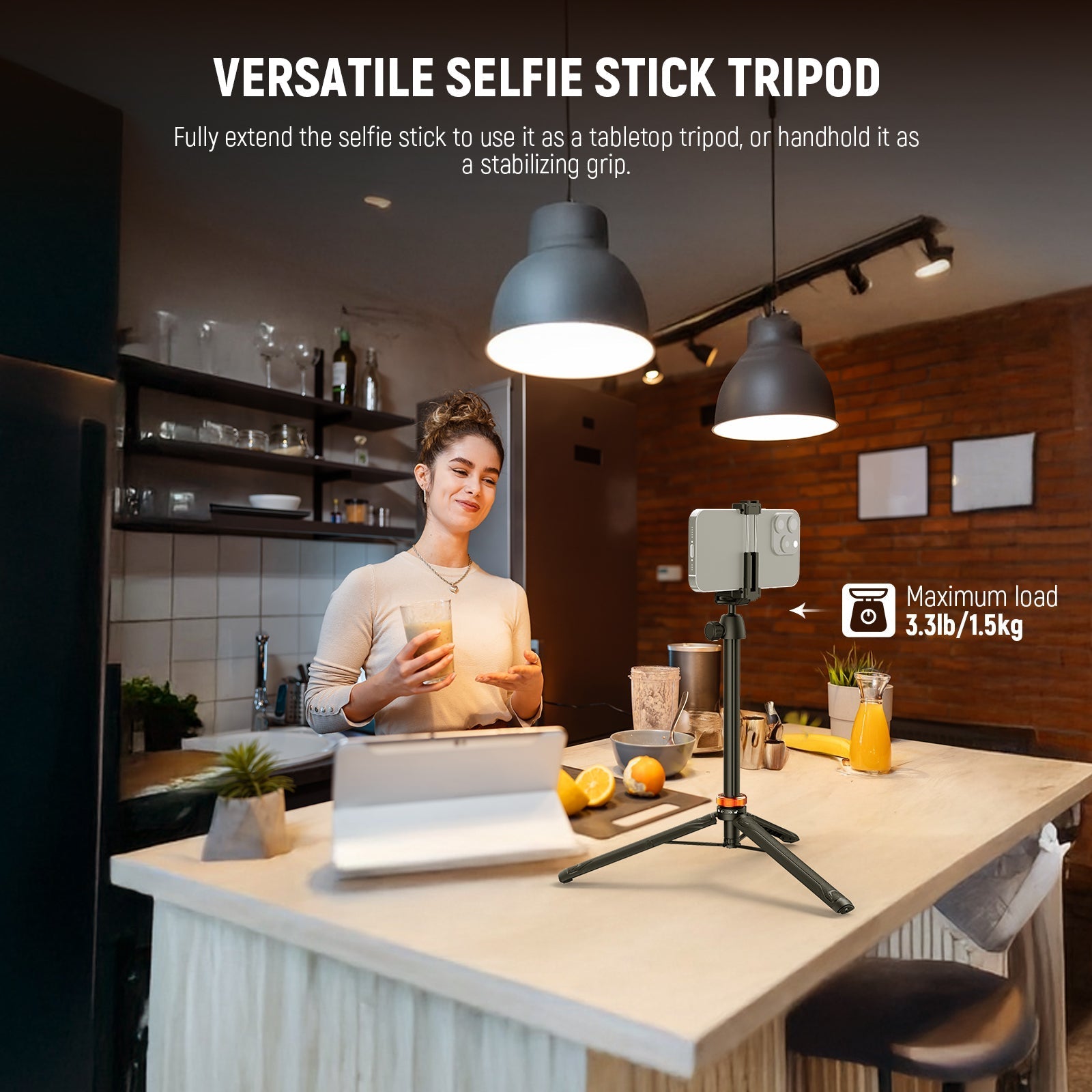 NEEWER BASICS TS04 59" Selfie Stick Tripod