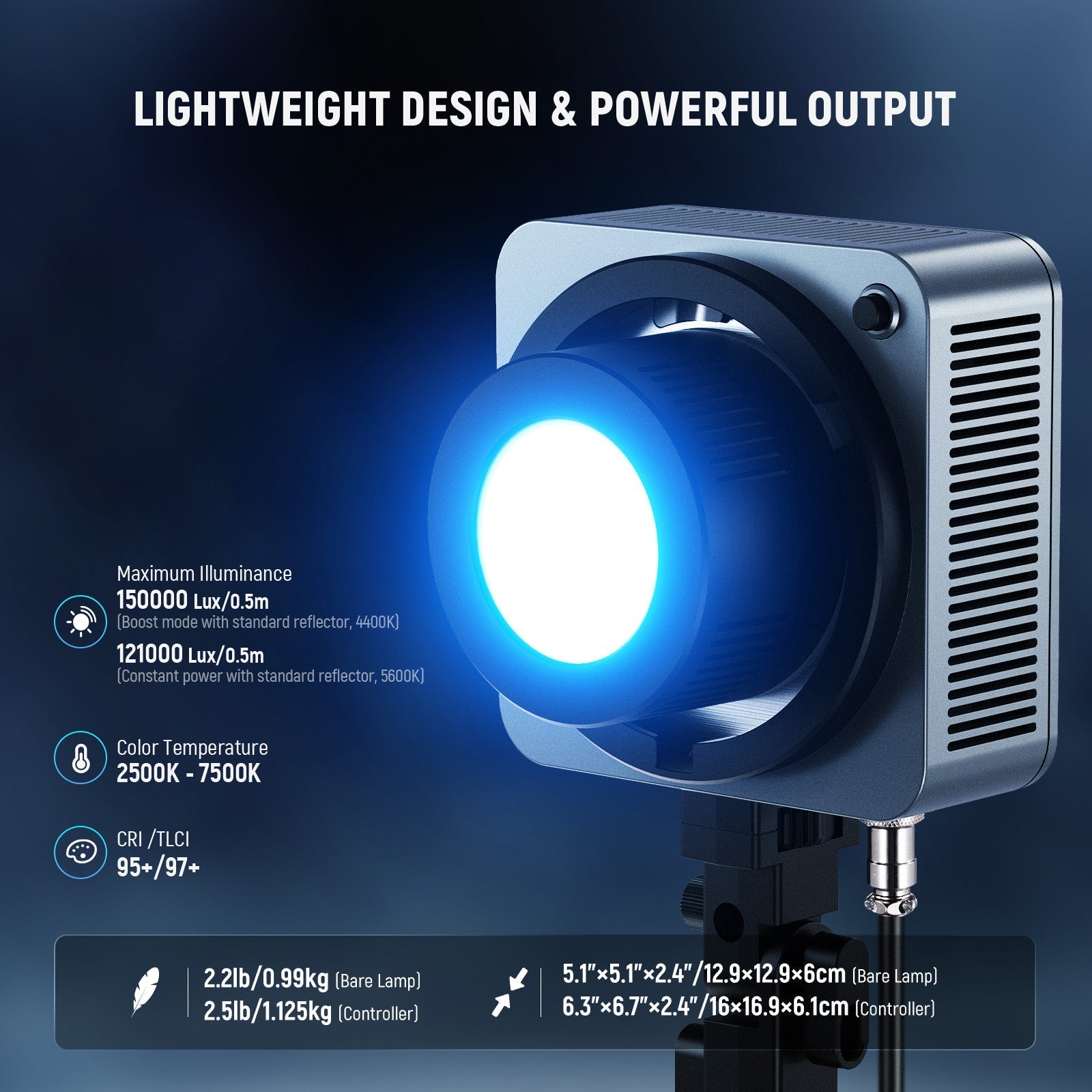 NEEWER HS200C 280W Portable RGB LED Video Light