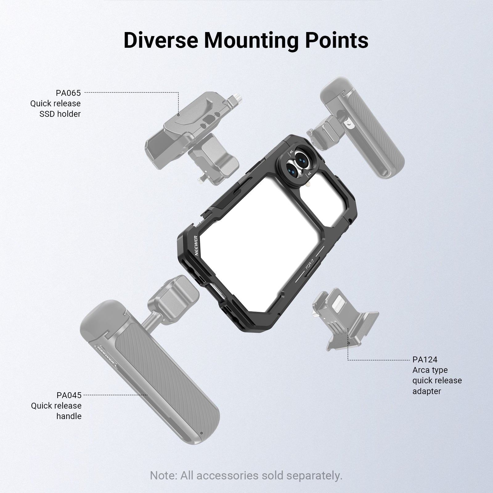 NEEWER PA158 Phone Cage Compatible with iPhone 17 Only