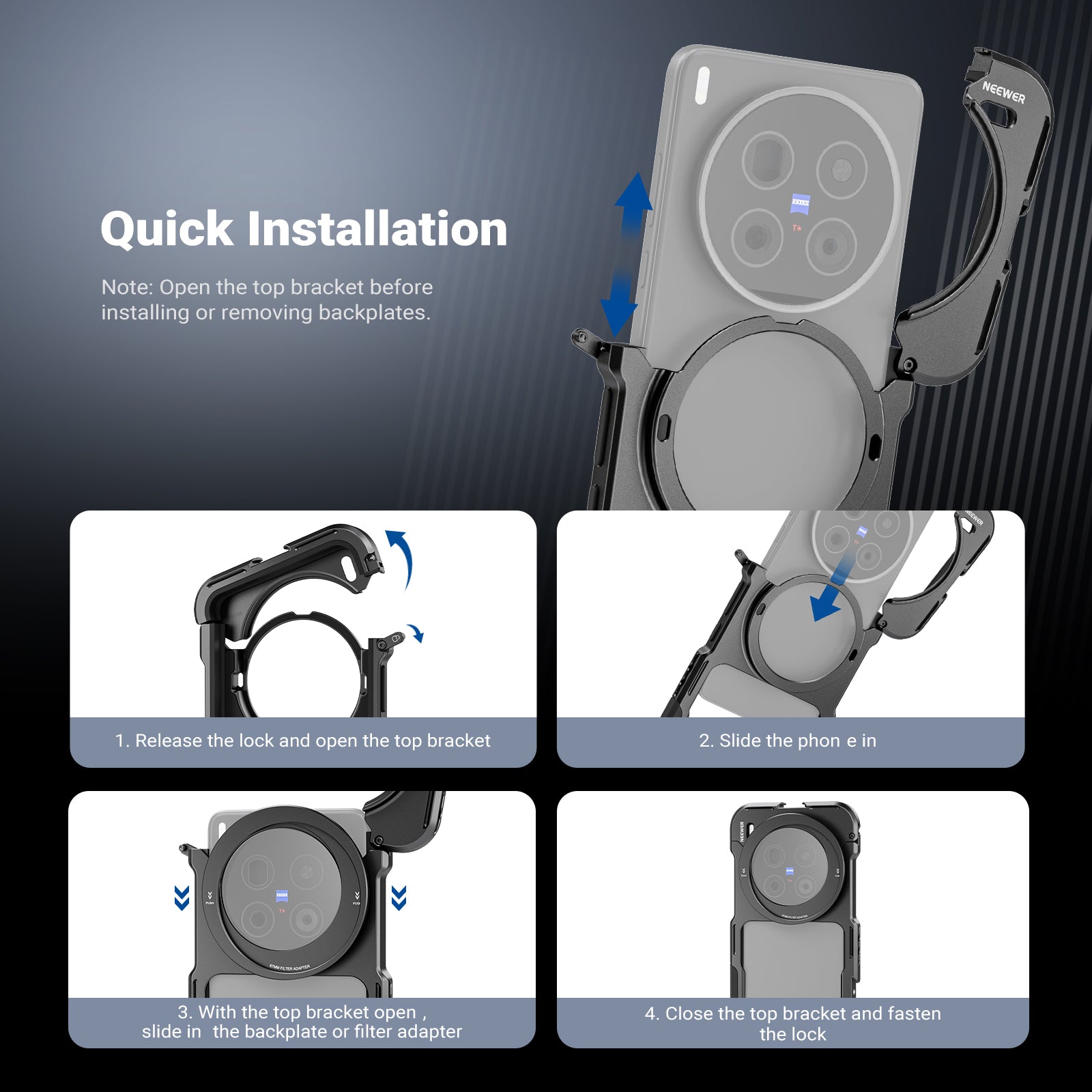NEEWER PA146 Phone Cage For VIVO X200 Ultra