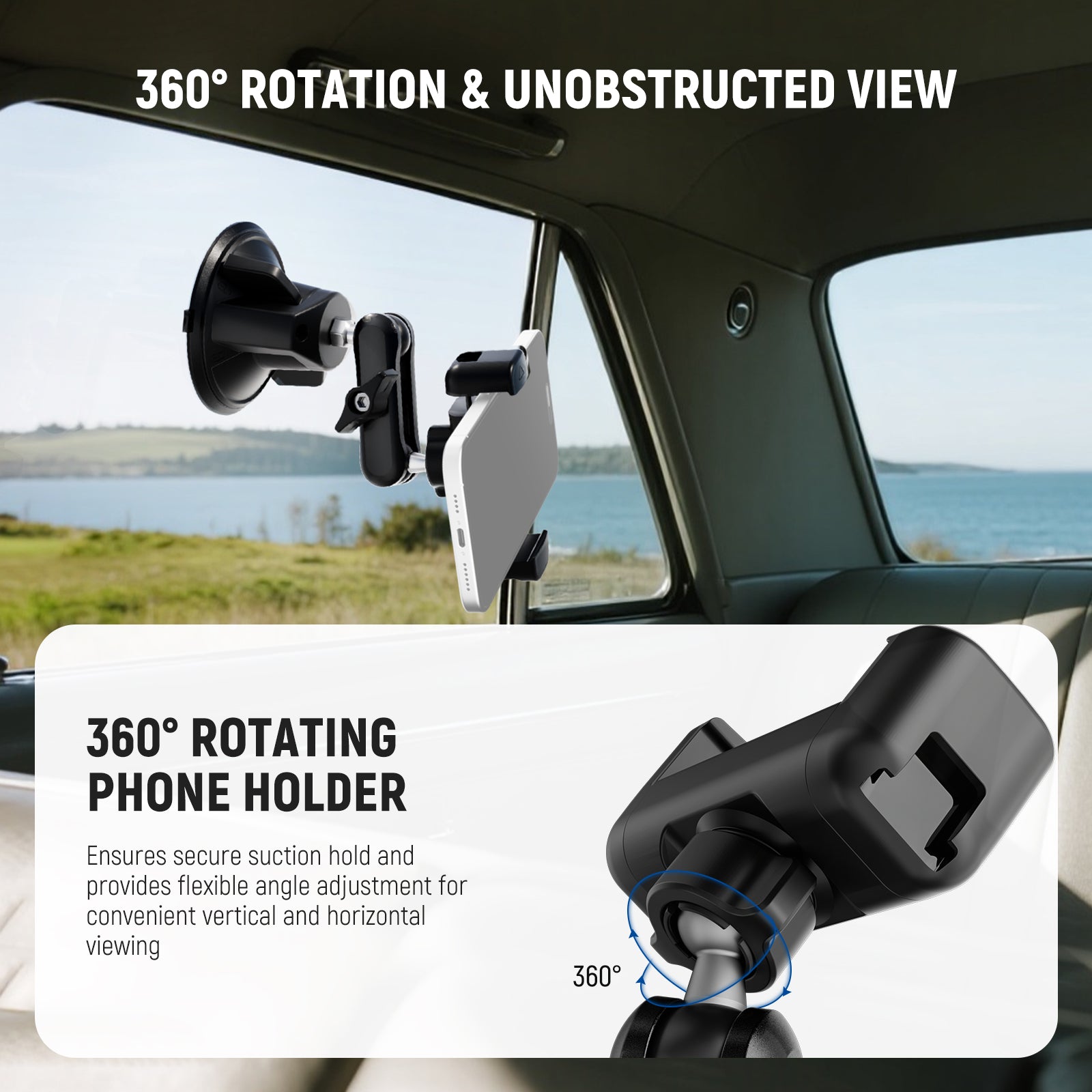 NEEWER PA136/PA137 Suction Cup Car Phone Holder