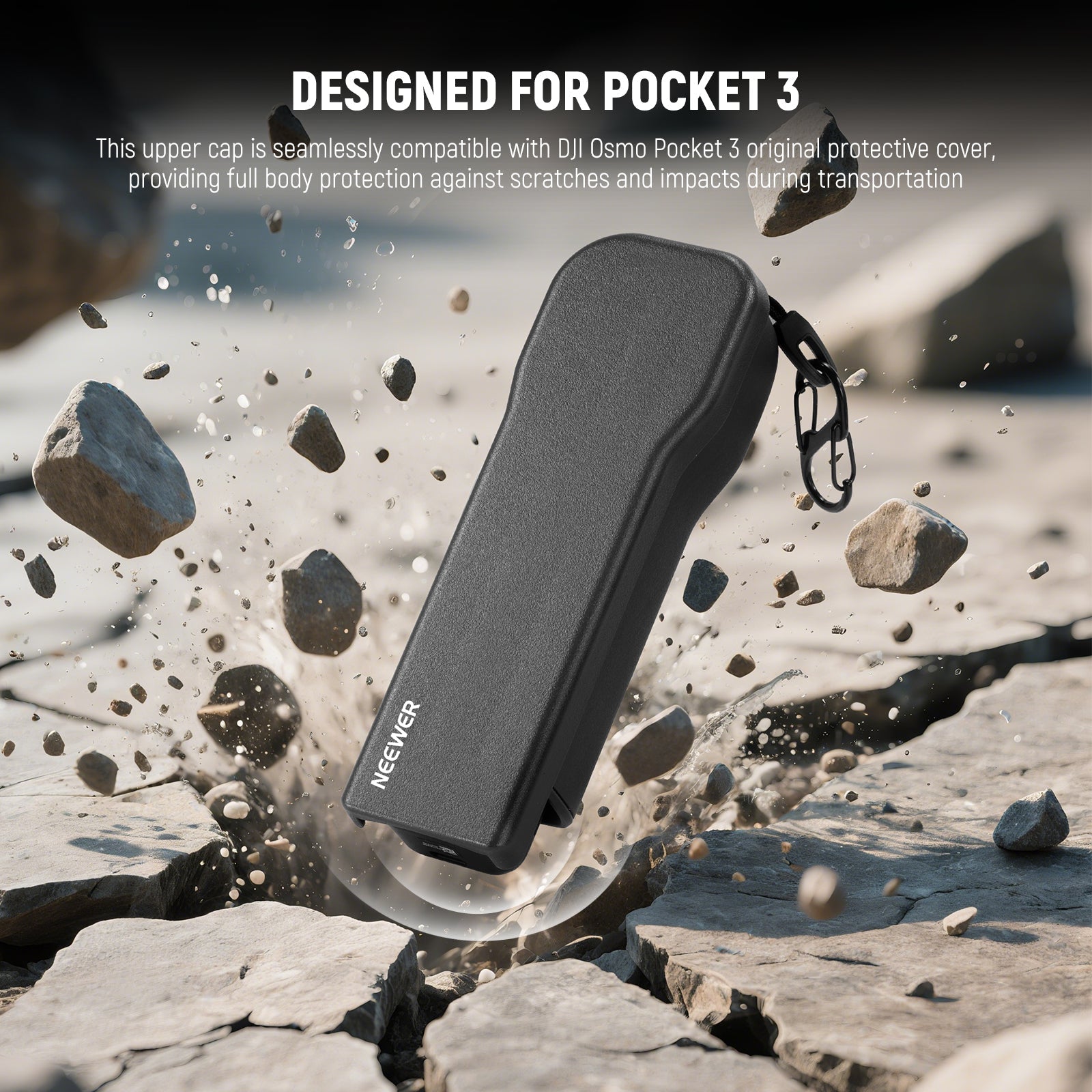 NEEWER AC026 Protective Cover with Carabiner for DJI Osmo Pocket 3