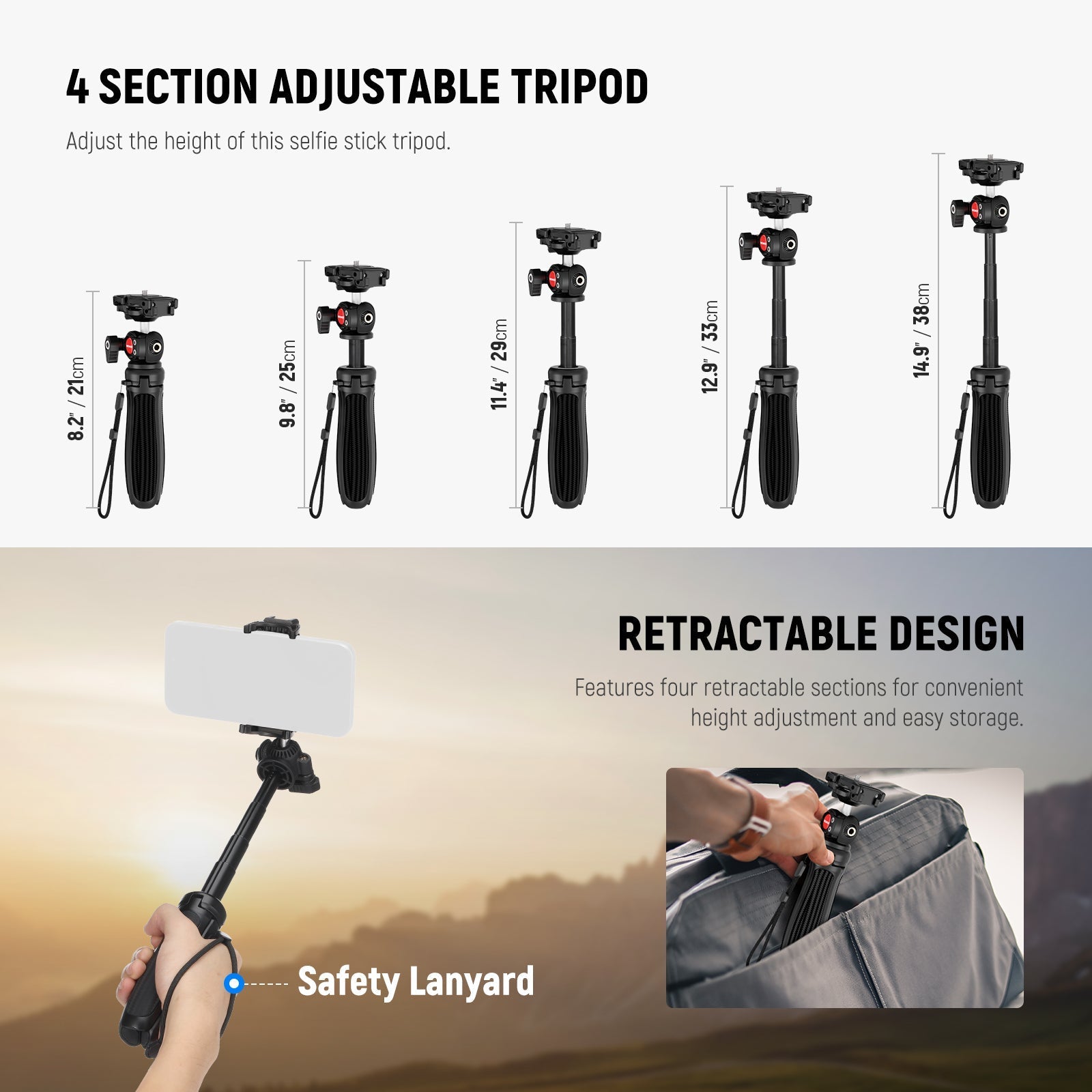 NEEWER TP38 15" Desktop Tripod