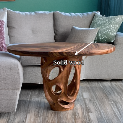 Rustic Coffee Table Live Edge Handmade Decor Gift