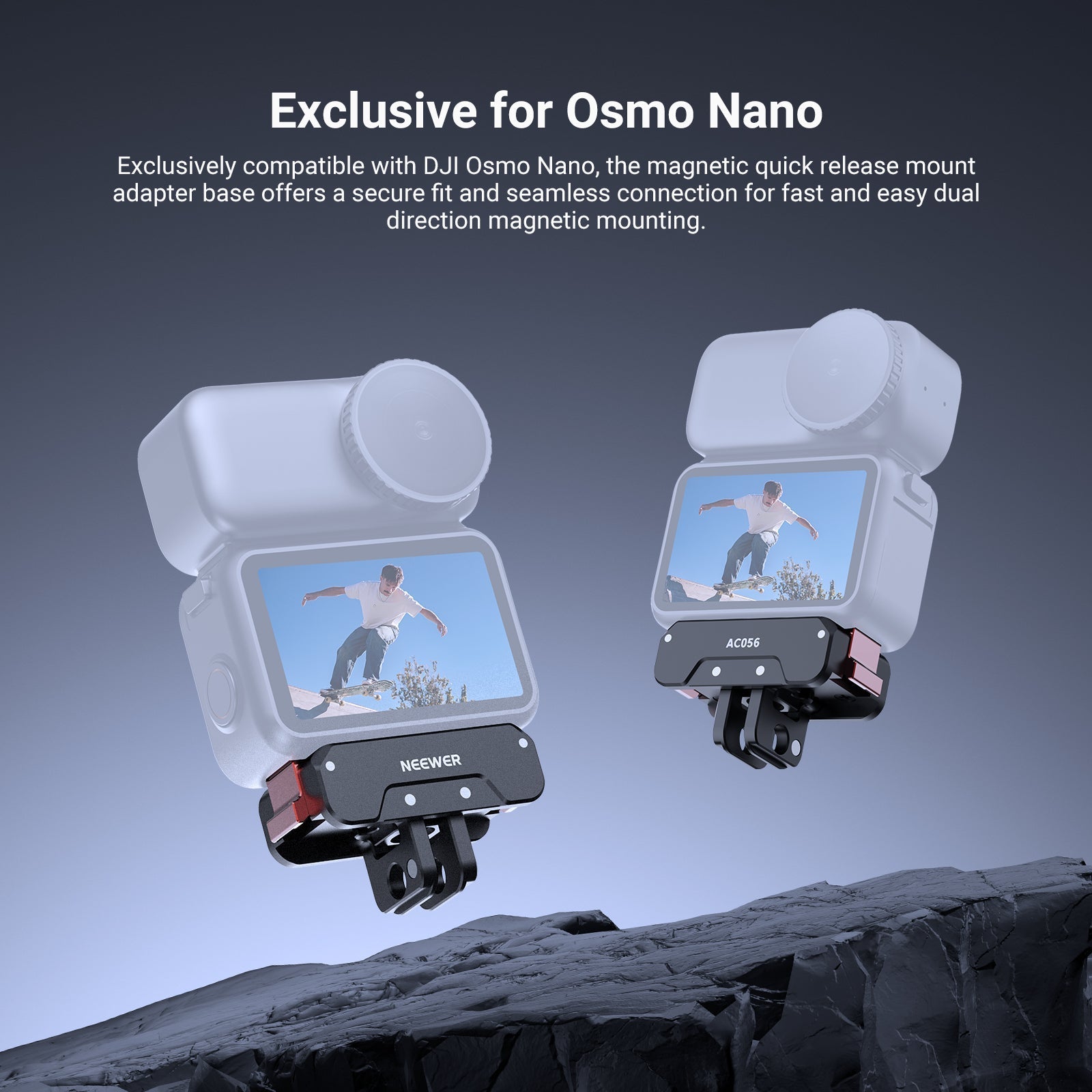 NEEWER AC056 Magnetic Quick Release Mount Adapter For DJI Osmo Nano