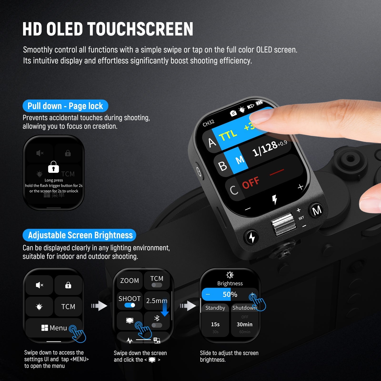 NEEWER QZ TTL Wireless Flash Trigger Transmitter