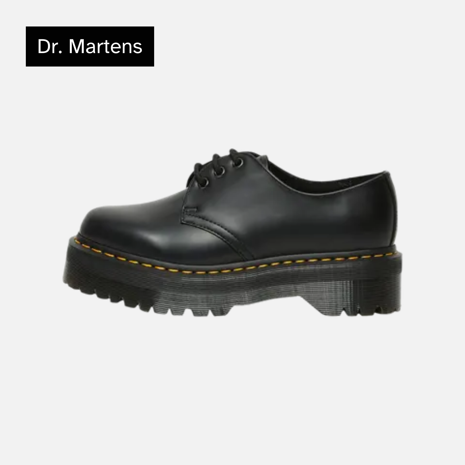 Dr. Martens 1461 Smooth Leather Platform 'Black'