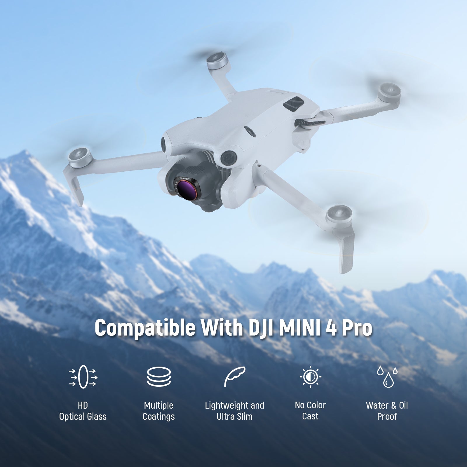 NEEWER Variable ND Filter Set For DJI Mini 4 Pro