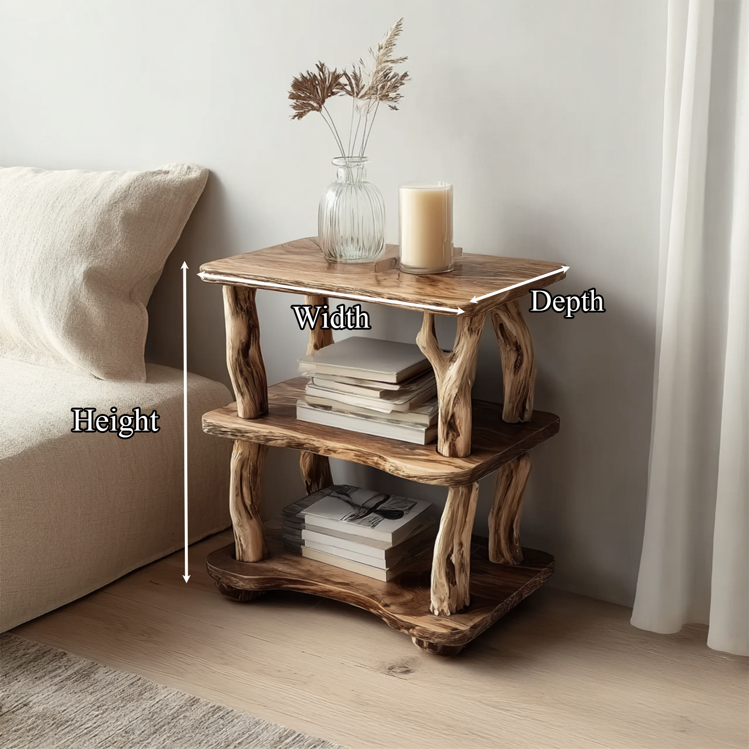 Rustic Nightstand Bedroom