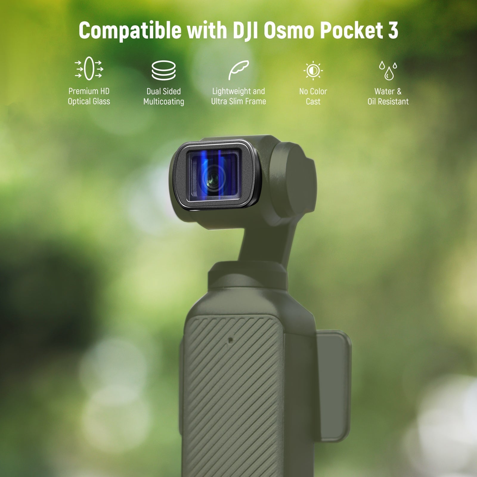 NEEWER LS-44 Pro 1.2X Blue Anamorphic Lens For DJI Osmo Pocket 3 / Pocket 4 & Xtra Muse