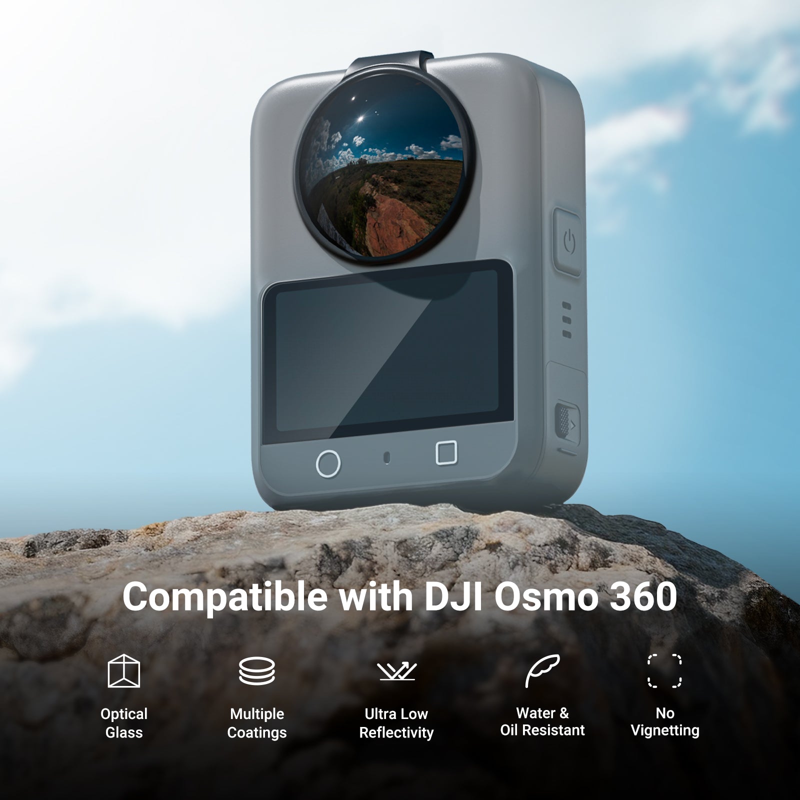 NEEWER 2 Pack ND Filter Set Compatible with DJI Osmo 360