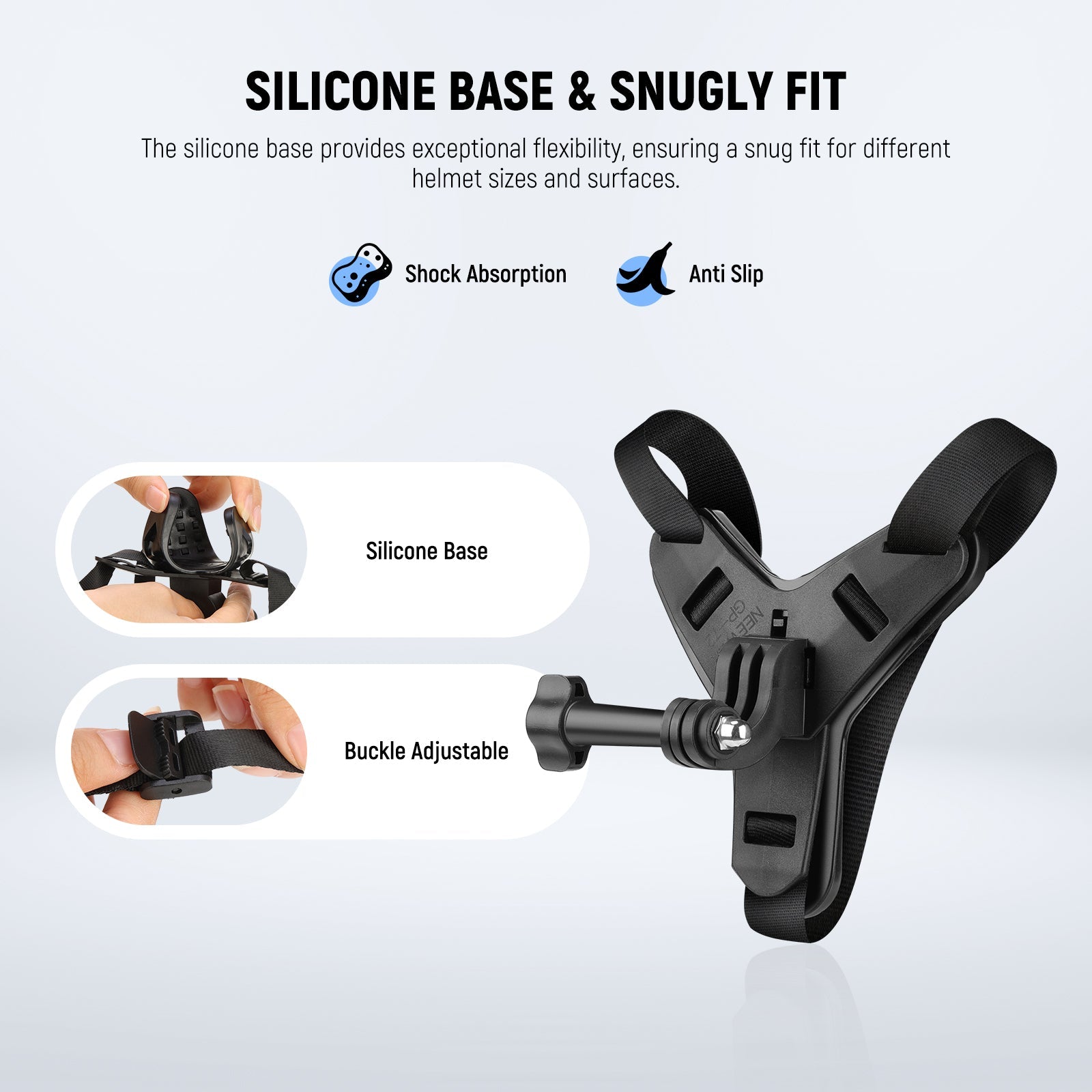 NEEWER GP-72 Helmet Chin Strap for Action Camera