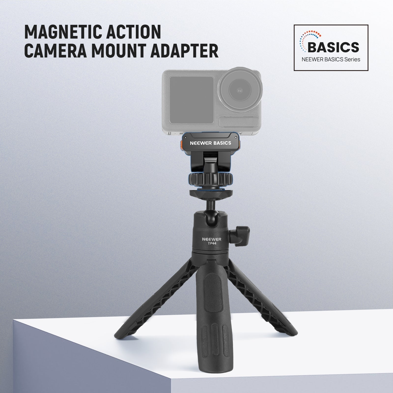 NEEWER BASICS AC037 Magnetic Mount Adapter For DJI OSMO Action 3/4/5 Pro