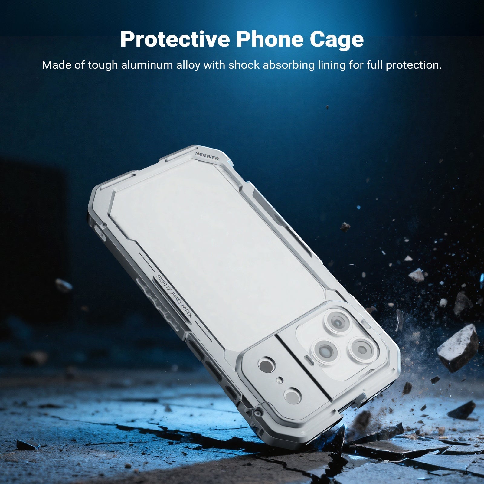NEEWER PA143/PA144 Phone Cage Handles Kit Compatible with iPhone 17 Pro/Pro Max