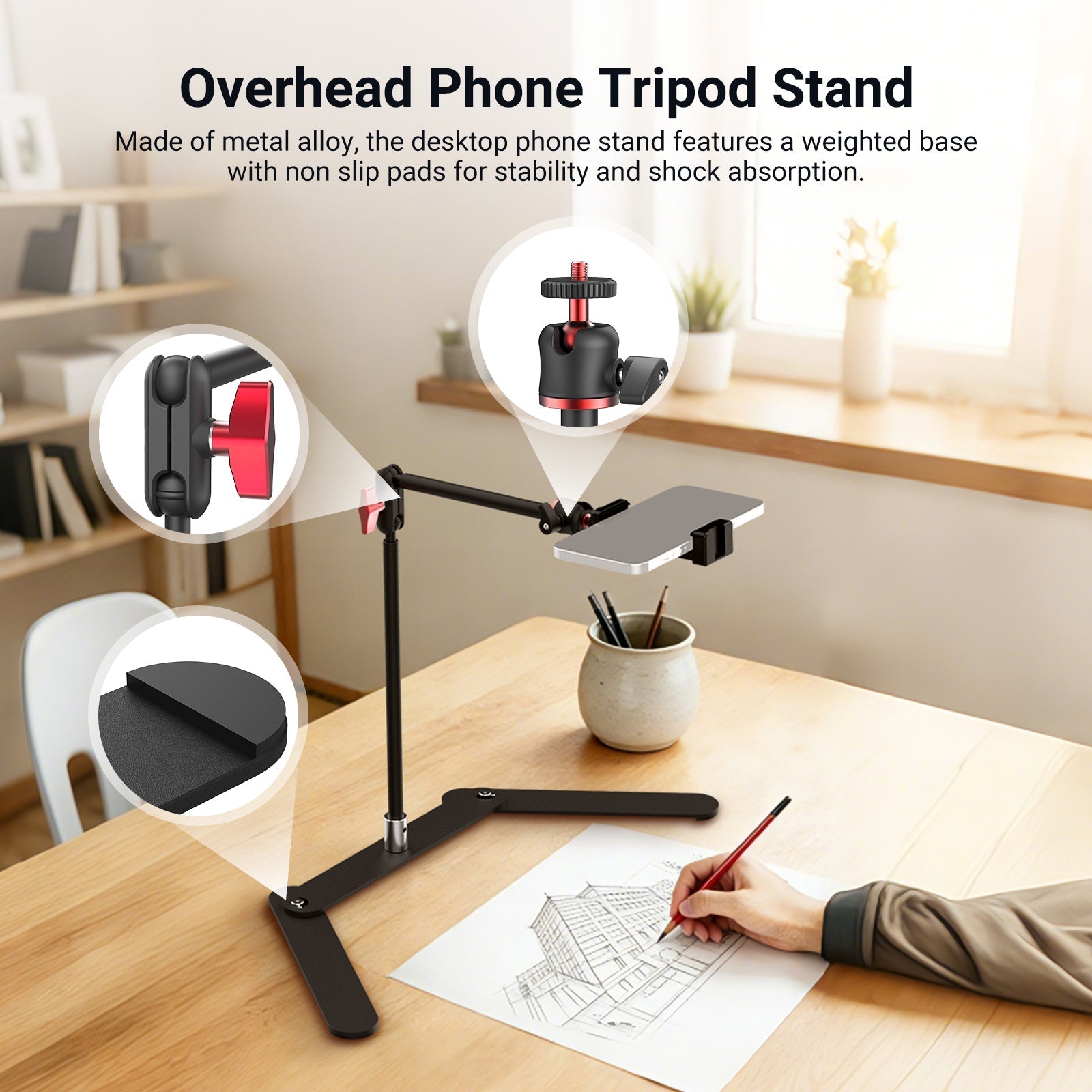 NEEWER DS026 Overhead Phone Tripod Stand