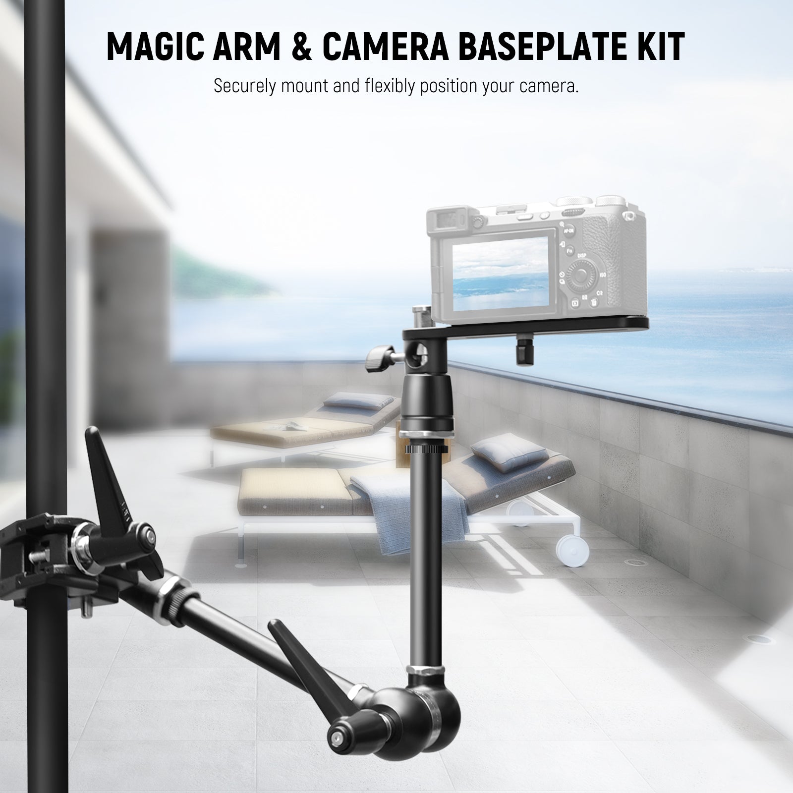 NEEWER UA018 21" Magic Arm Camera Mount with Super Clamp