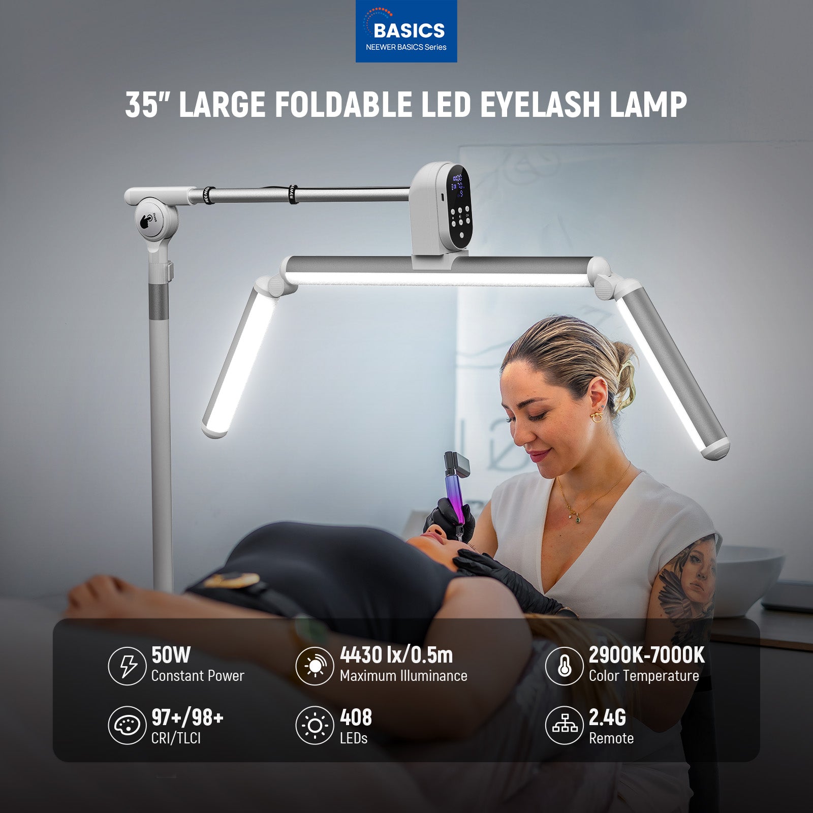 NEEWER BH50B 50W 35"/90cm Bi-Color Esthetician Light