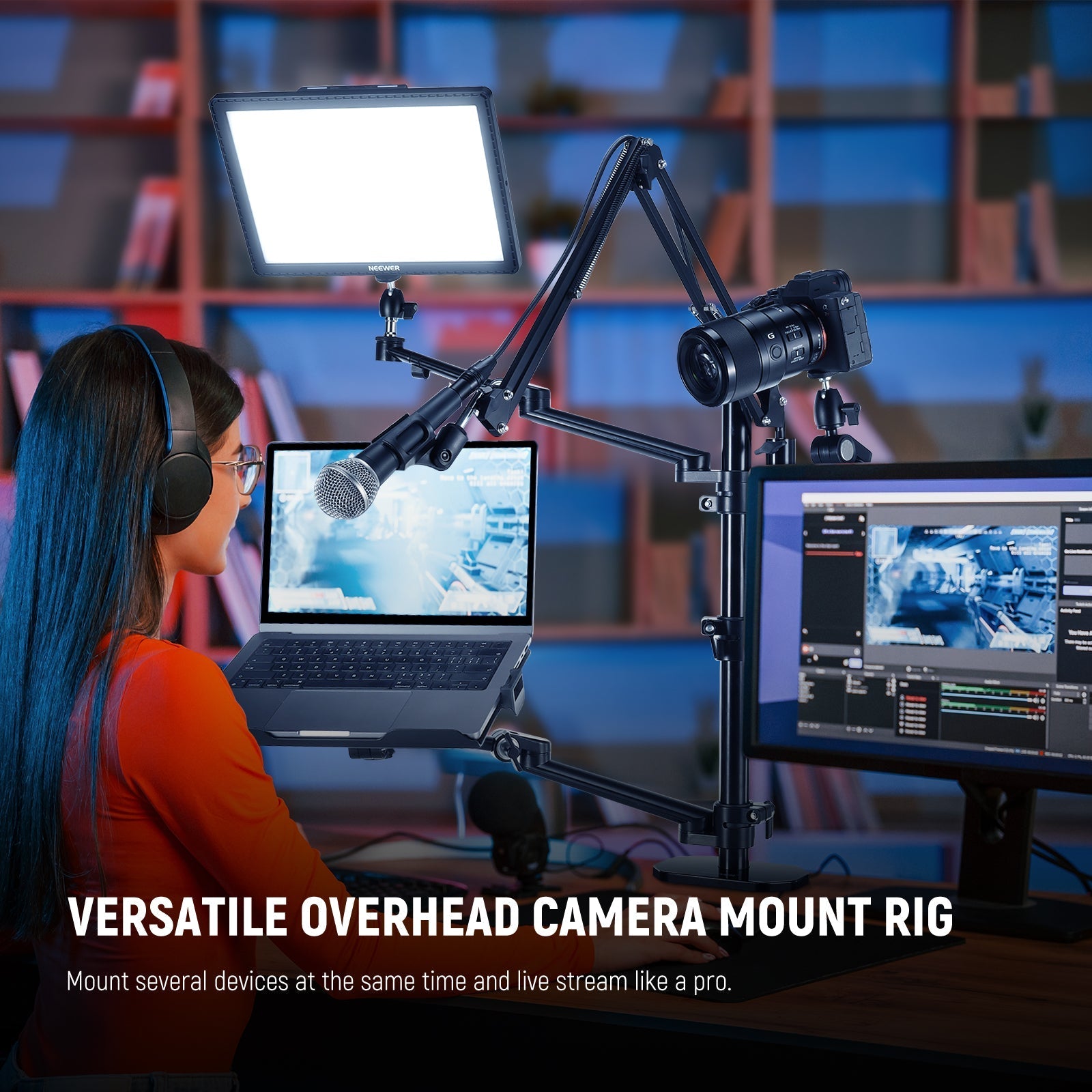 NEEWER DS007 Desktop Overhead Camera Mount Rig
