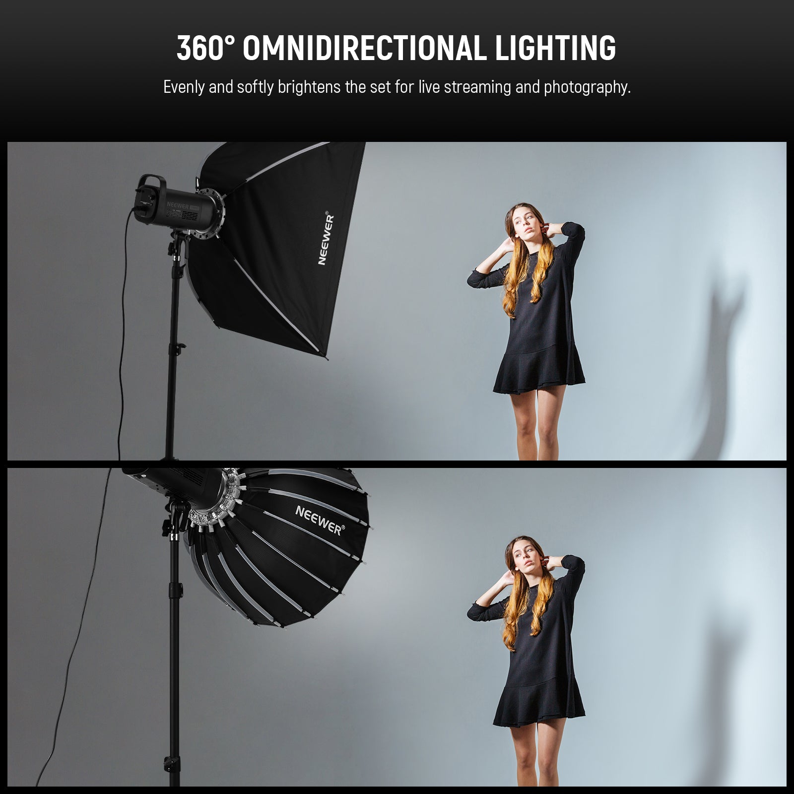 NEEWER NS55P/NS70P/NS90P/NS120P Parabolic Softbox