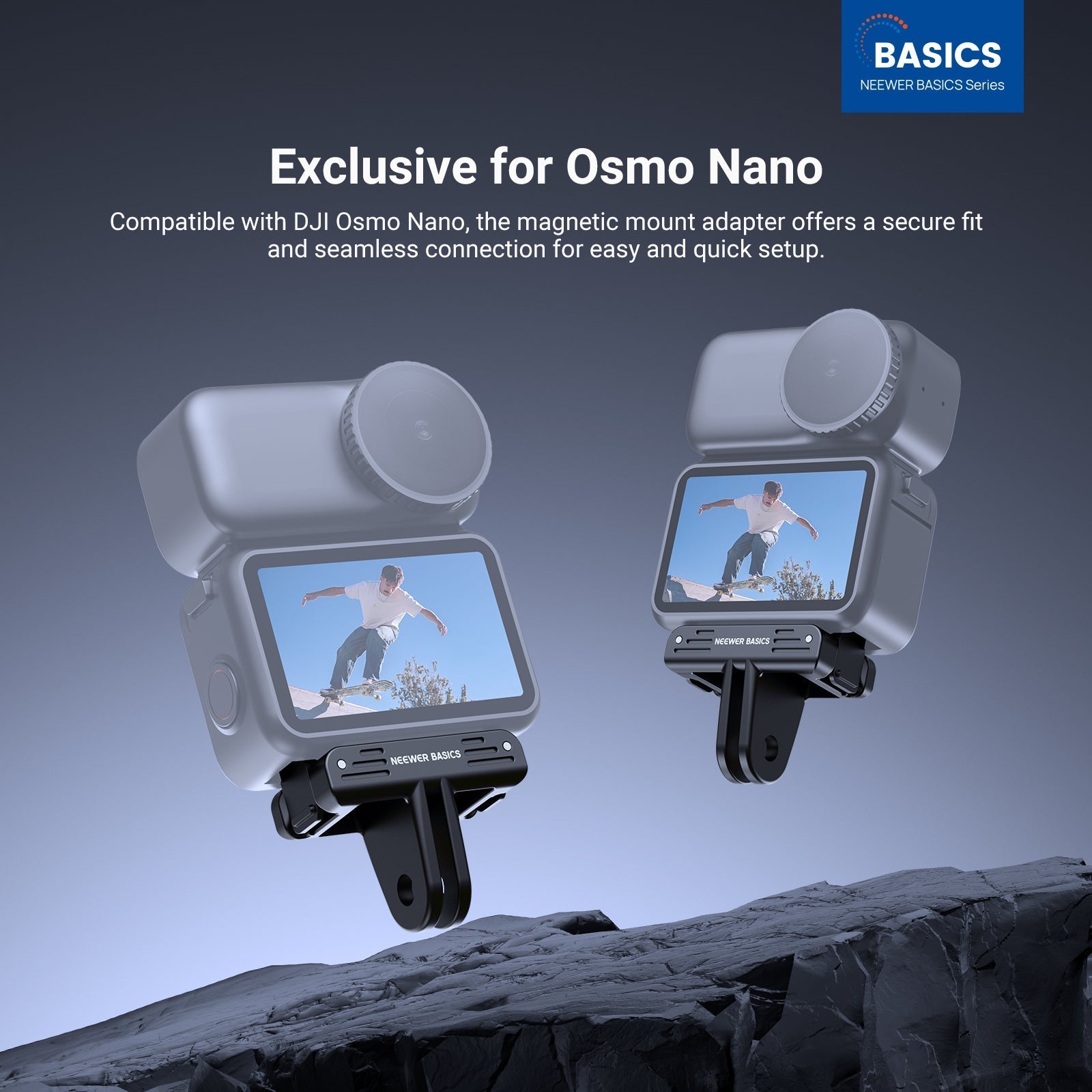 NEEWER BASICS AC057 Magnetic Mount Adapter For DJI Osmo Nano