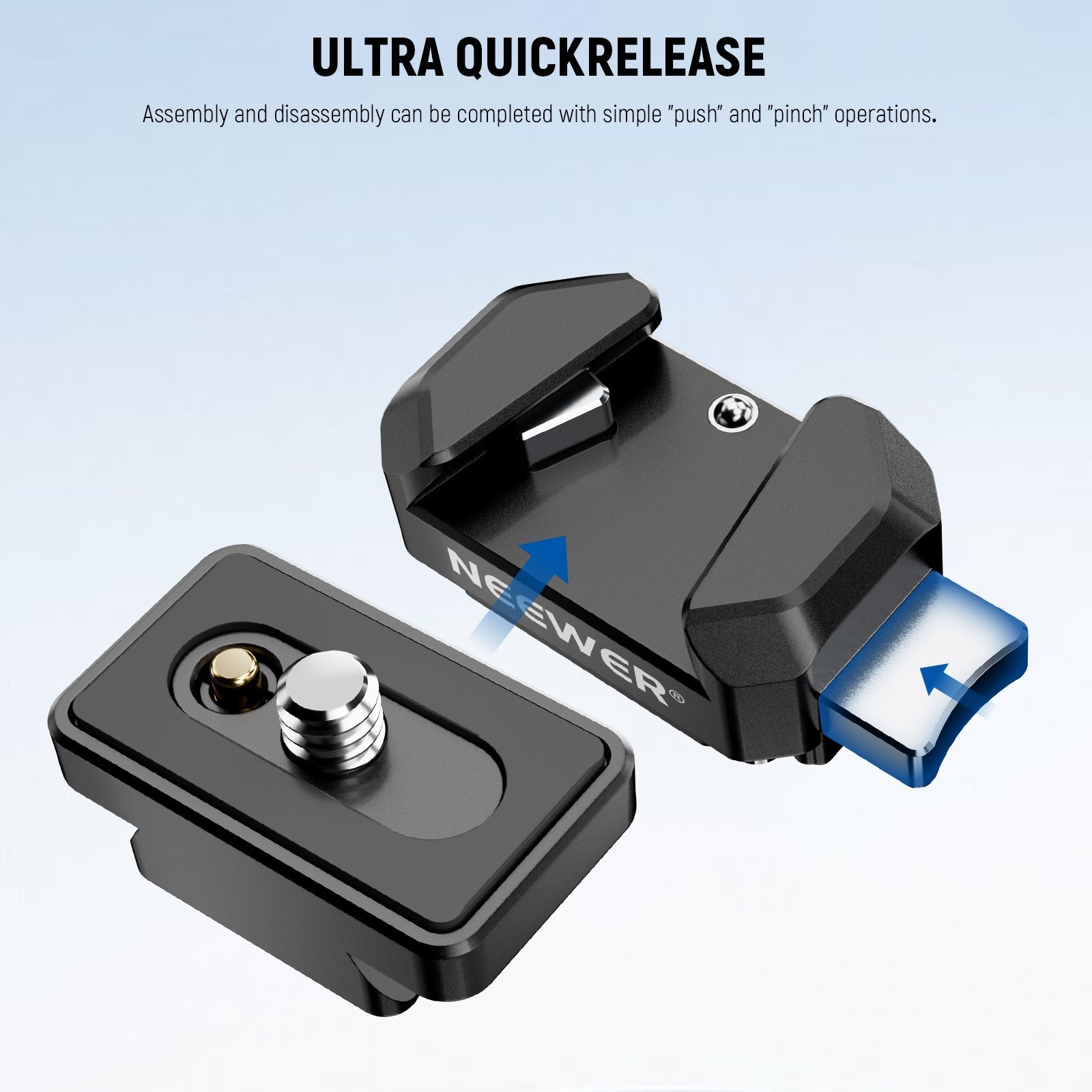 NEEWER CA139 Action Camera Quick Release Plate Tripod Mount