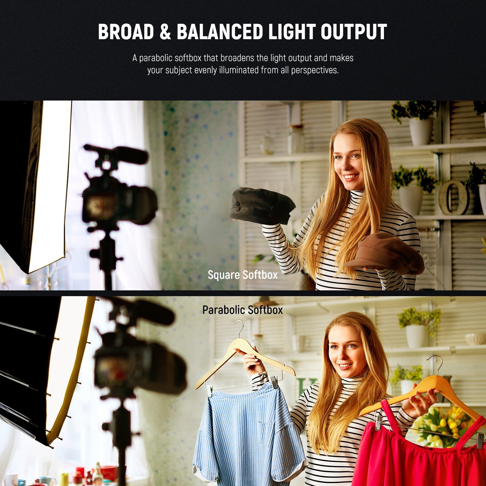 NEEWER 65CM/85CM/120CM Parabolic Softbox