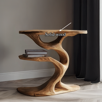 Rustic Tree End Table Living Room