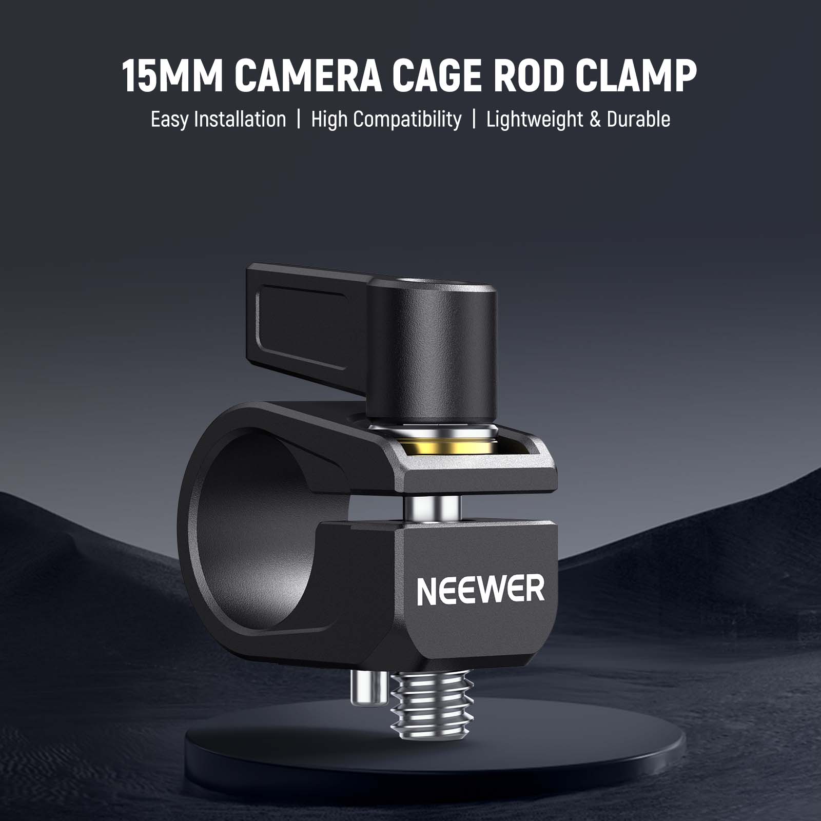 NEEWER UA052/UA053 Single LWS 15mm Rod Clamp