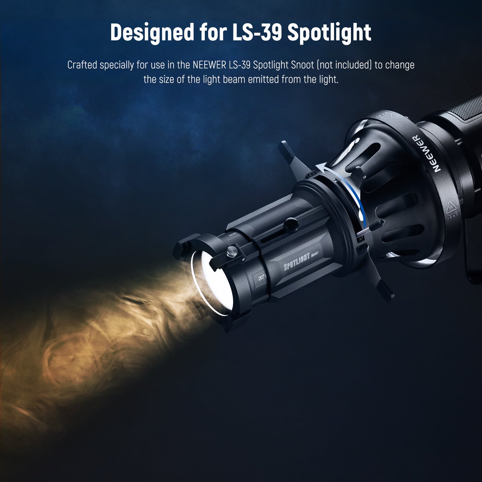 NEEWER CSS2 Spotlight Mount Iris for LS-39/LS-38 Spotlight Snoot