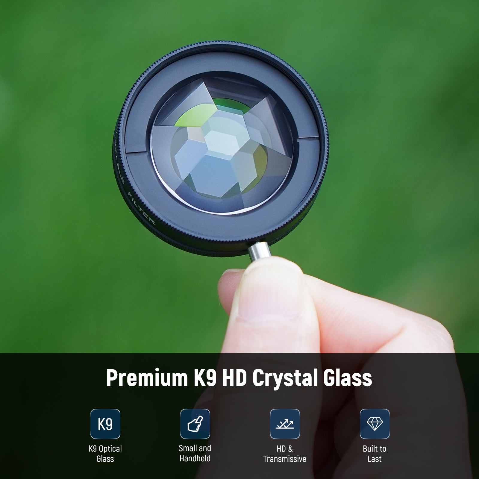 NEEWER FL-101 37mm Kaleidoscope Prism Filter with Phone Clip
