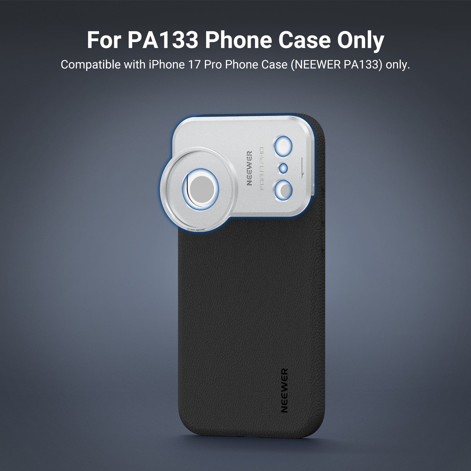 NEEWER PA173 37mm Filter Backplate for PA133/PA134 iPhone 17 Pro/17 Pro Max Case