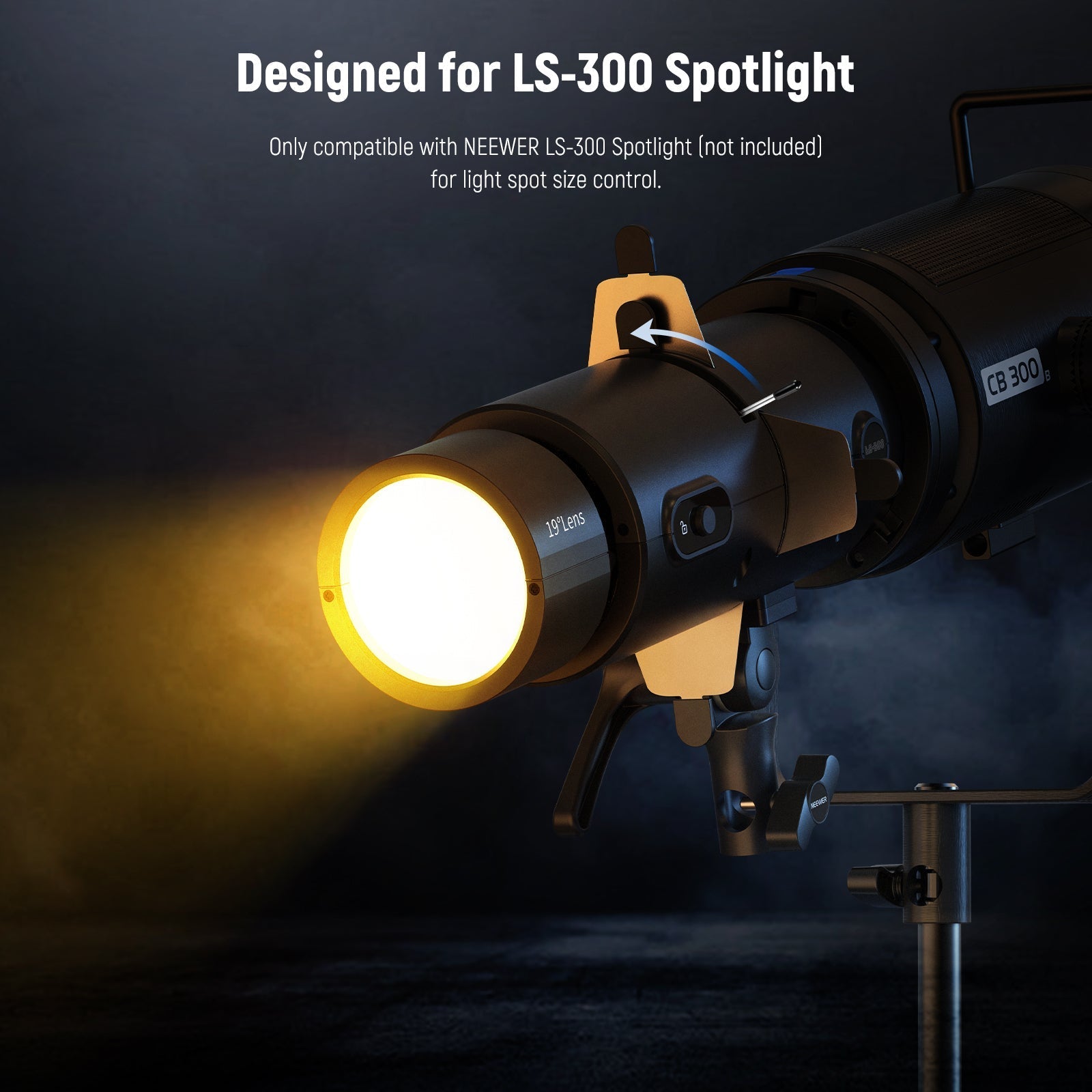 NEEWER CSS3 Spotlight Mount Iris for LS-300 Spotlight Snoot