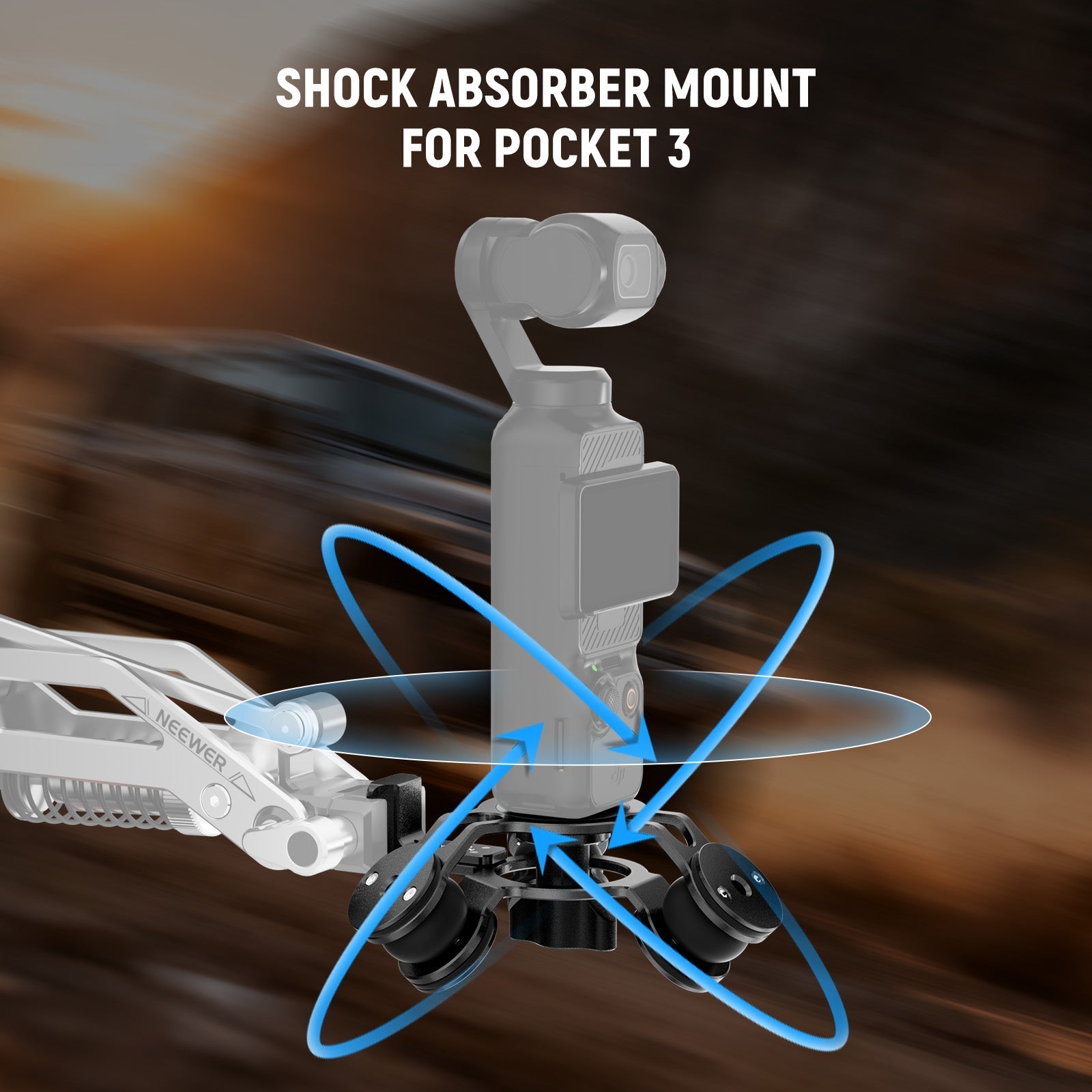 NEEWER GA023 Shock Absorbing Head For DJI OSMO Pocket 3
