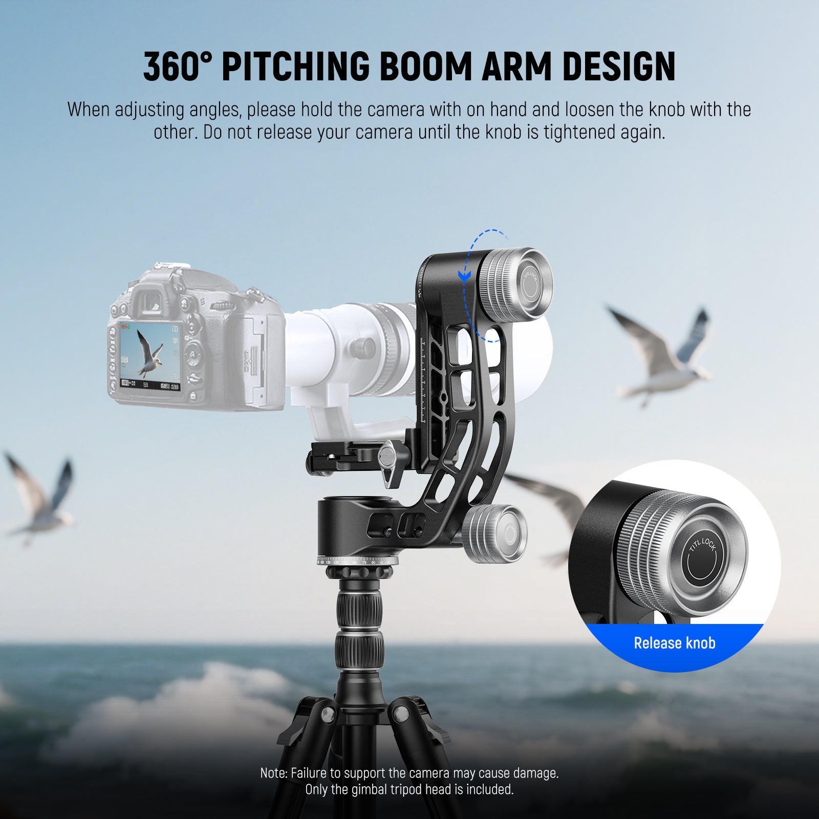 NEEWER GM102 Tripod Gimbal Head