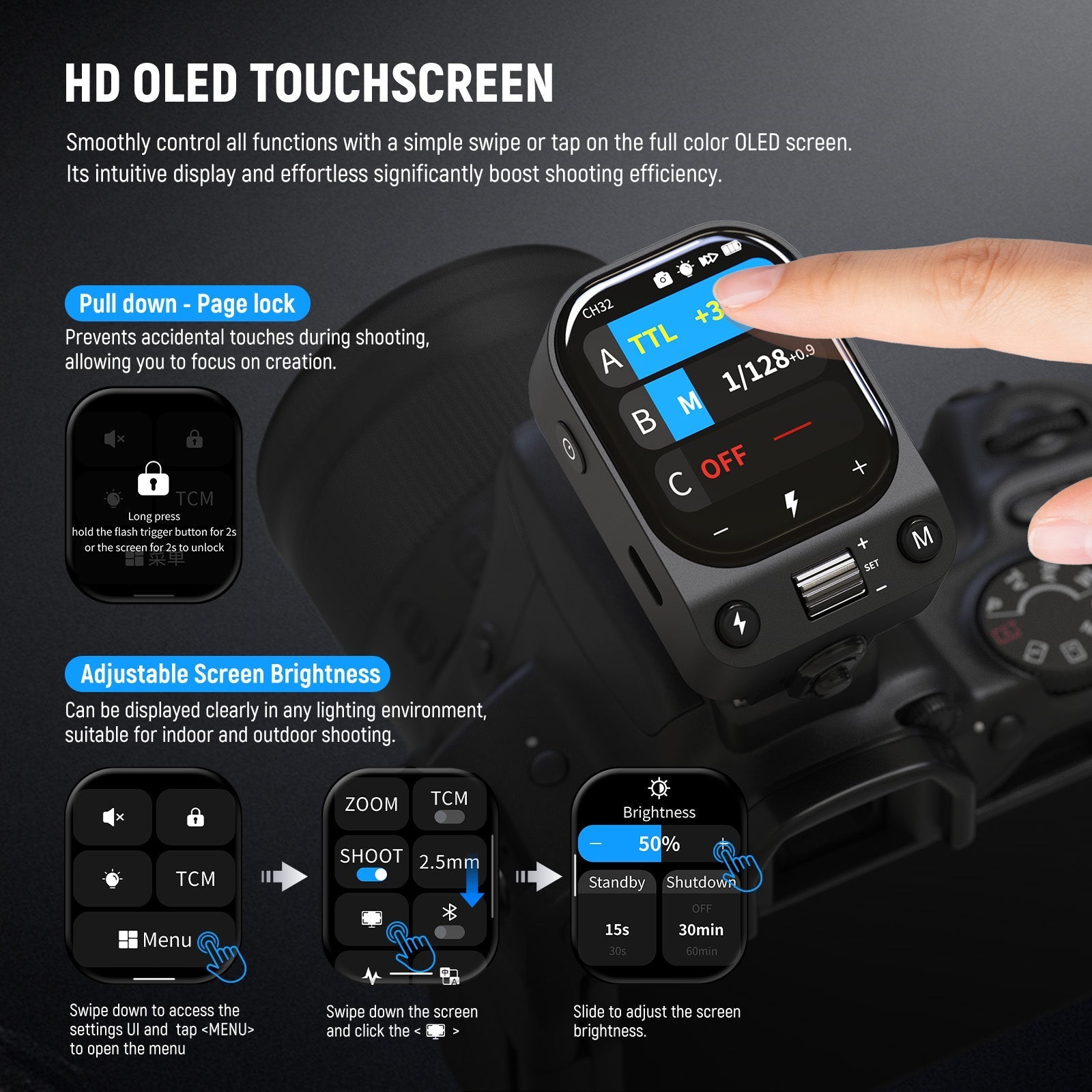 NEEWER QZ TTL Wireless Flash Trigger Transmitter