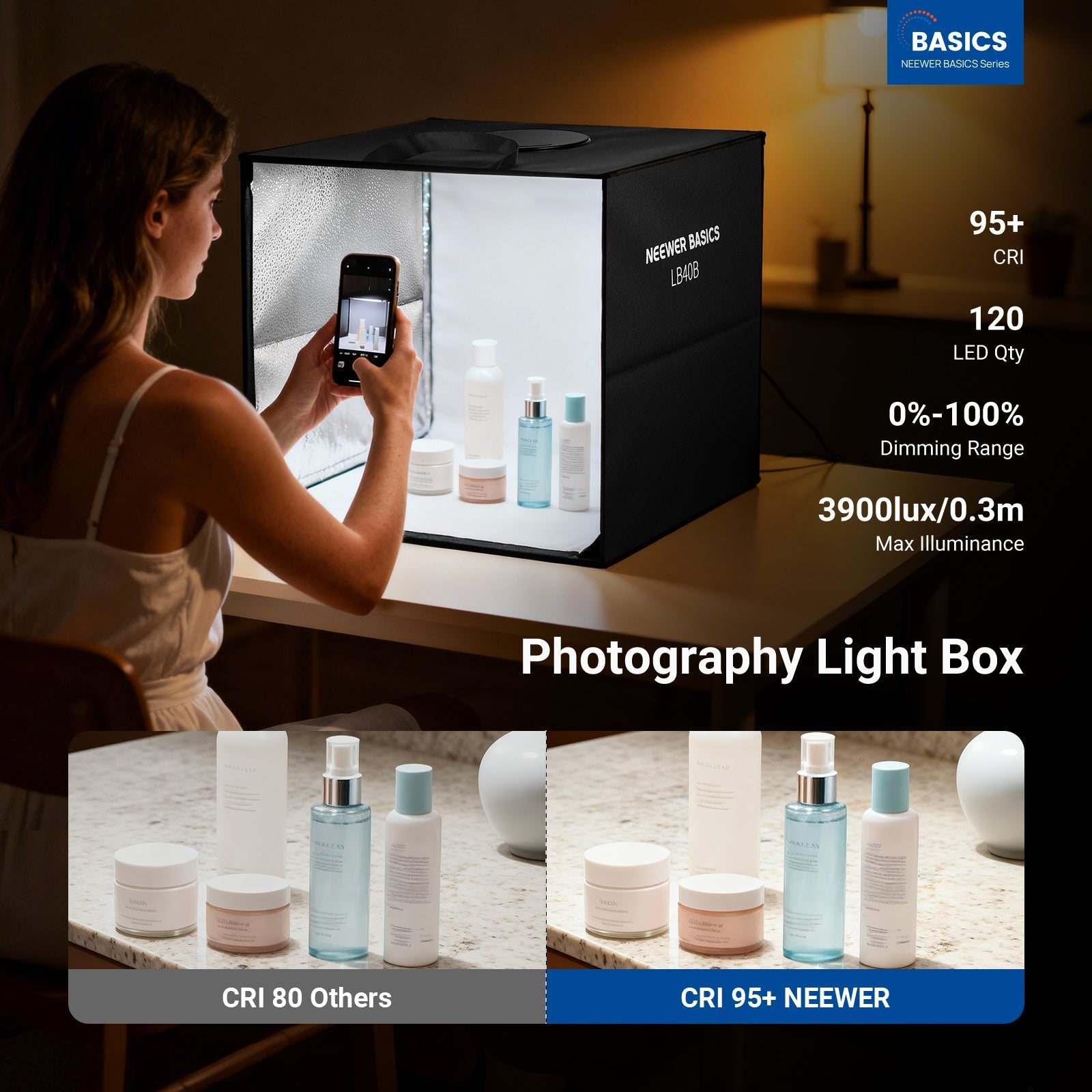 NEEWER BASICS LB30B/LB40B Photo Studio Light Box
