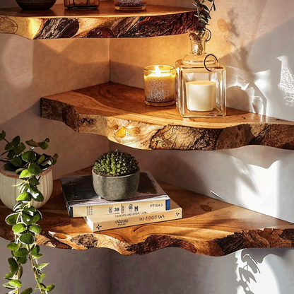 Floating Corner Shelves Wall Shelves Decorative