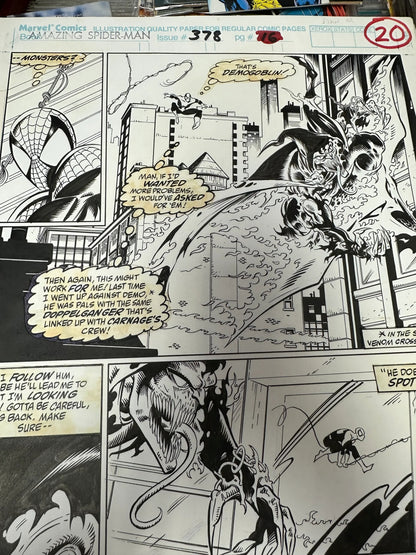 Amazing Spider-Man #378 Pg 16 Original Comic Art