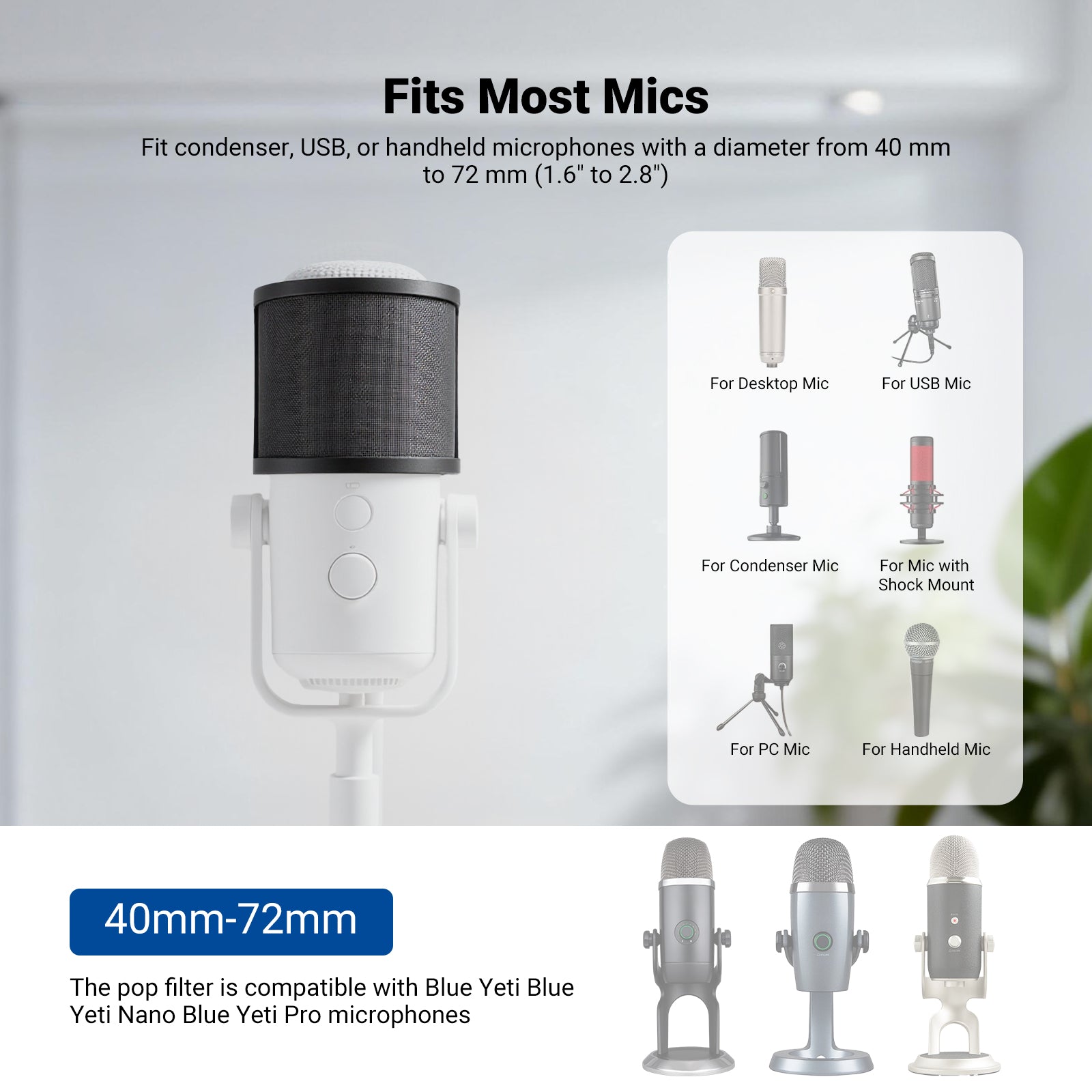 NEEWER MS020/MS021 Microphone Pop Filter