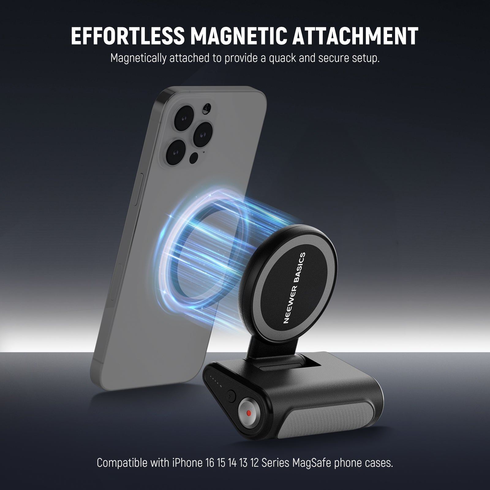 NEEWER BASICS WS-25001 Magnetic Phone Camera Grip Shutter Remote