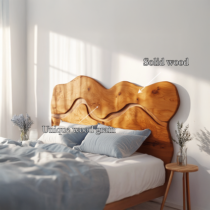 Rustic Sculptural Wall Headboard For Bedroom And Sleeping Space