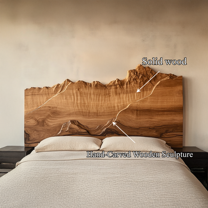 Rustic Wall Feature Headboard For Bedroom And Personal Space